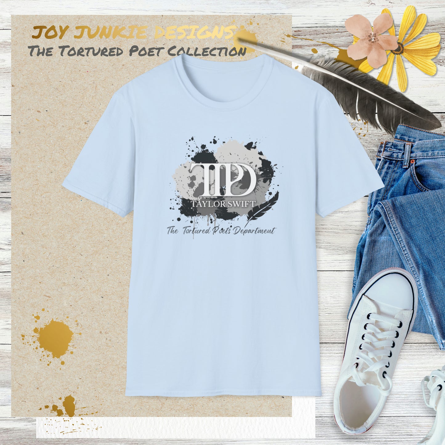 The Tortured Poets Department Ink Splotches T-Shirt