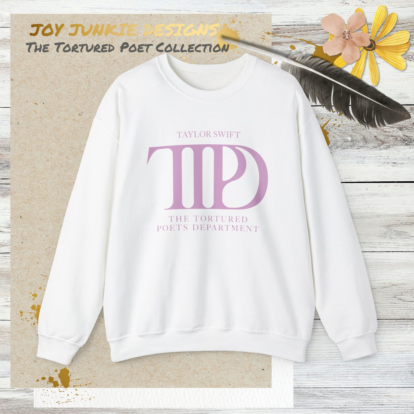 Taylor Swift - Tortured Poets Department Pink Logo Sweatshirt