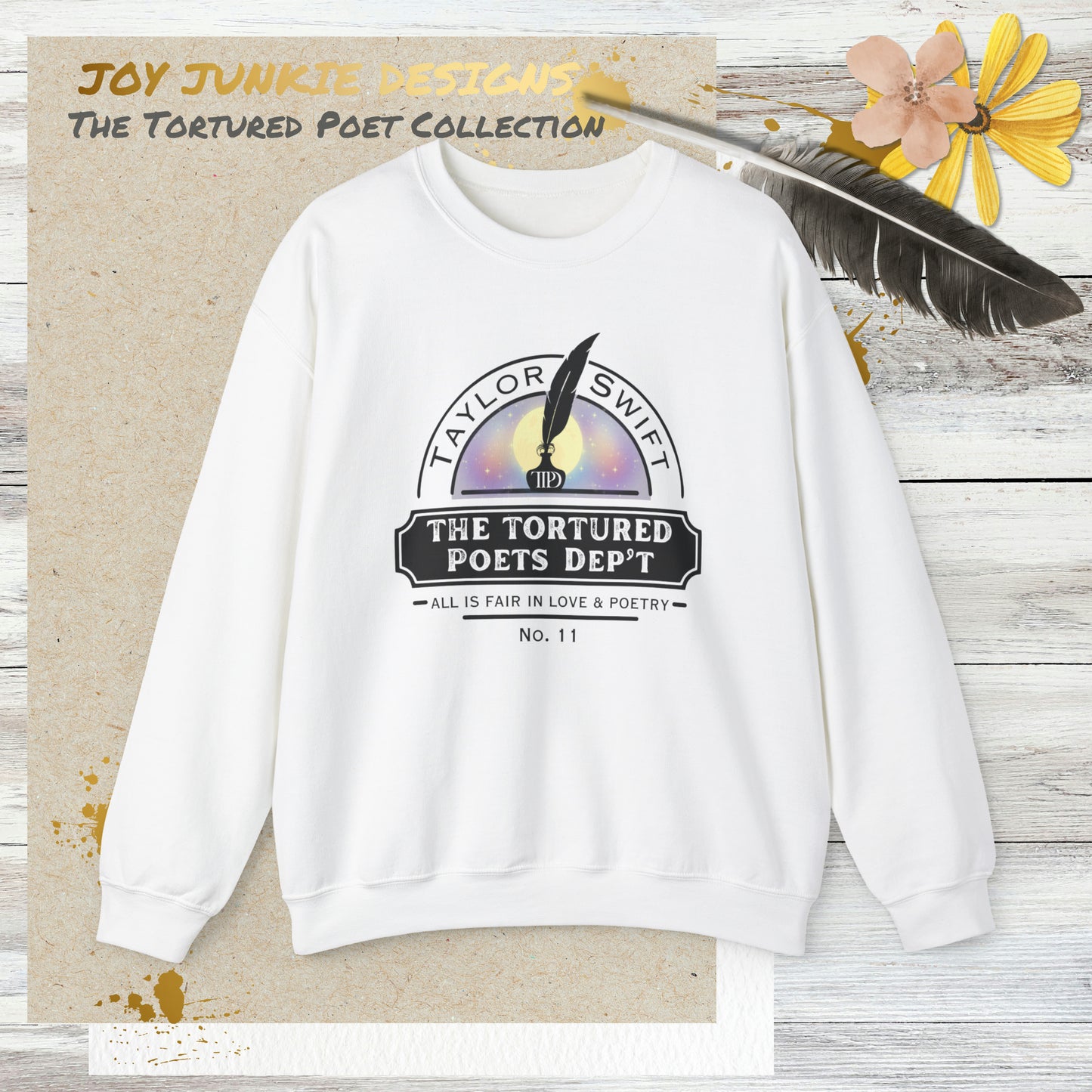 The Tortured Poets Department Colored Semi Circle Sweatshirt