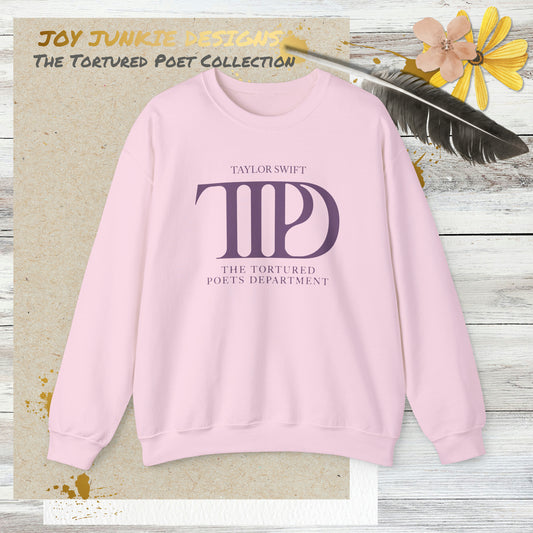 Taylor Swift - Tortured Poets Department Logo Pink Sweatshirt