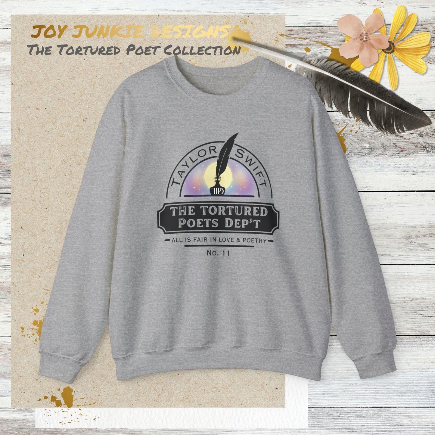 The Tortured Poets Department Colored Semi Circle Sweatshirt