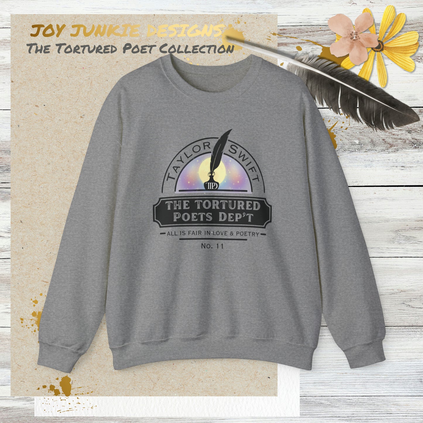 The Tortured Poets Department Colored Semi Circle Sweatshirt