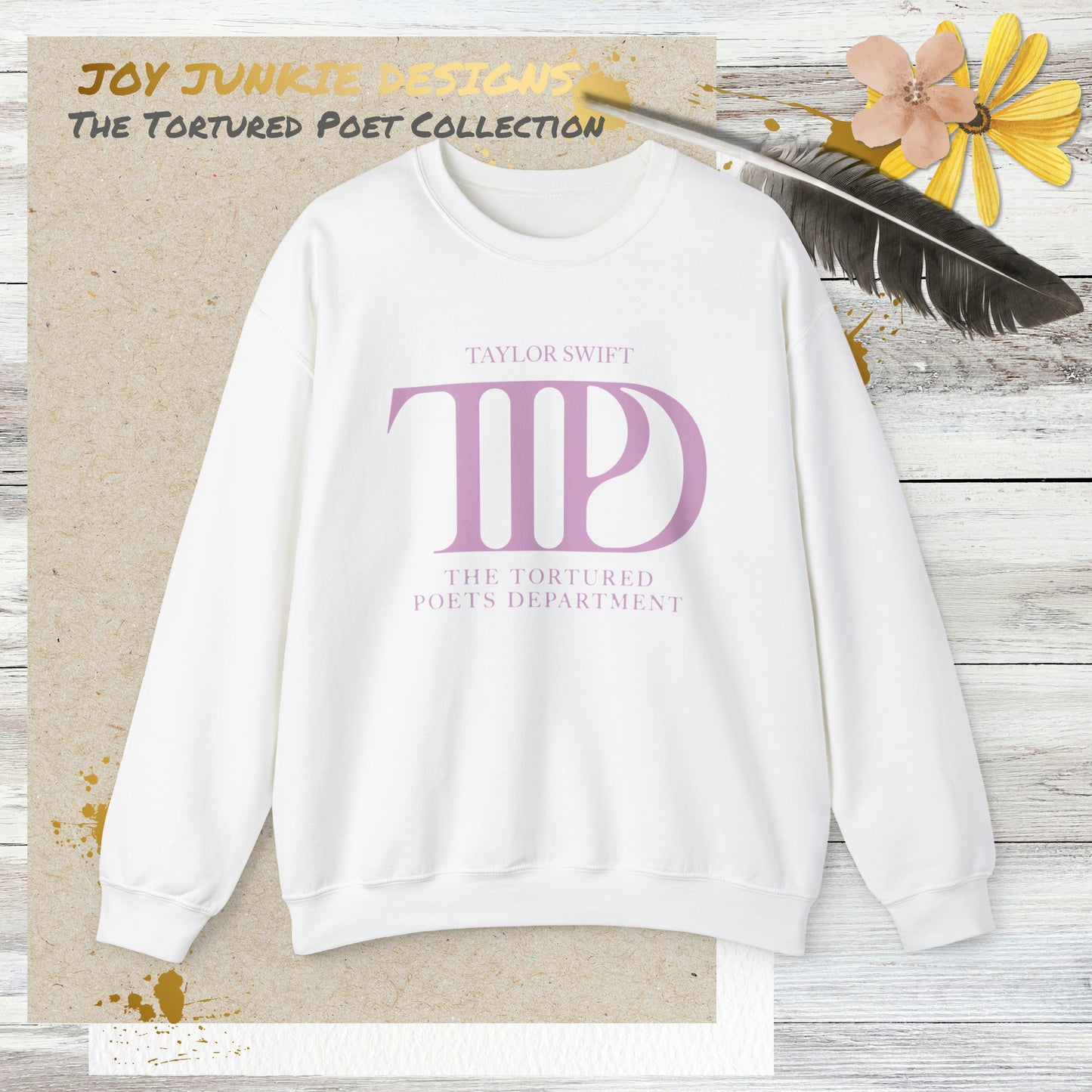 Taylor Swift - Tortured Poets Department Pink Logo Sweatshirt