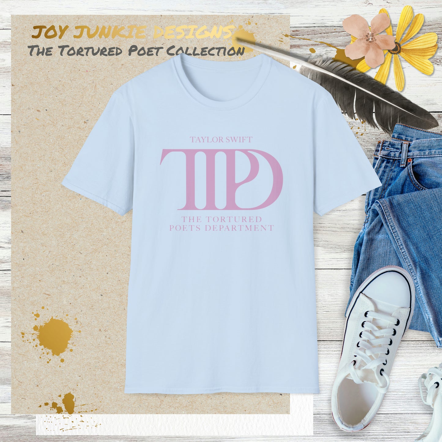 Taylor Swift - Tortured Poets Department Logo T-Shirt