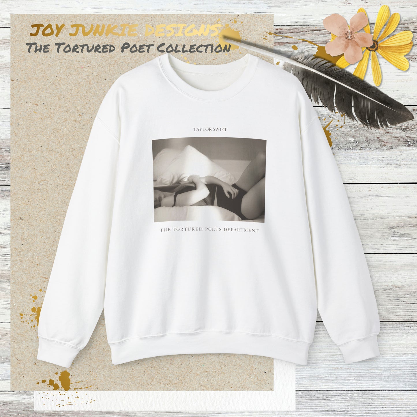 Taylor Swift - Tortured Poets Department Album Cover Sweatshirt