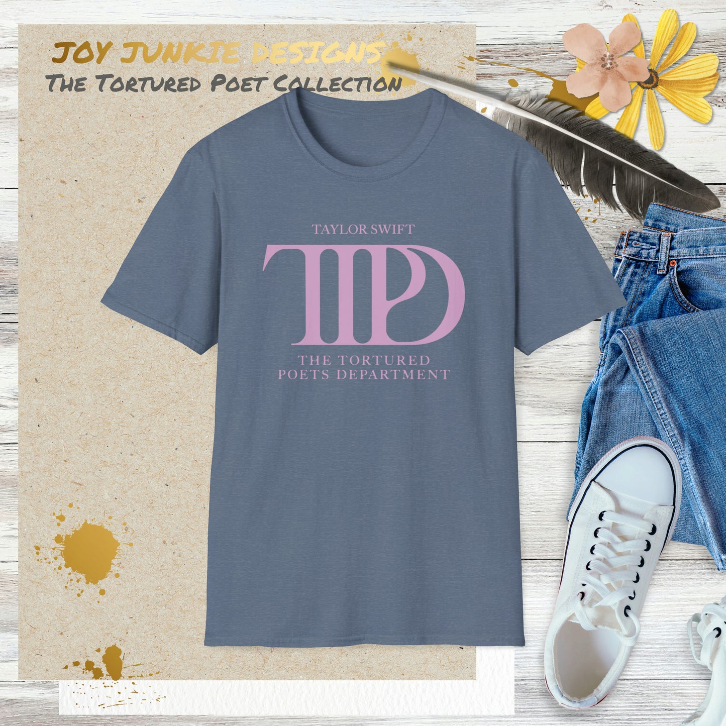 Taylor Swift - Tortured Poets Department Logo T-Shirt