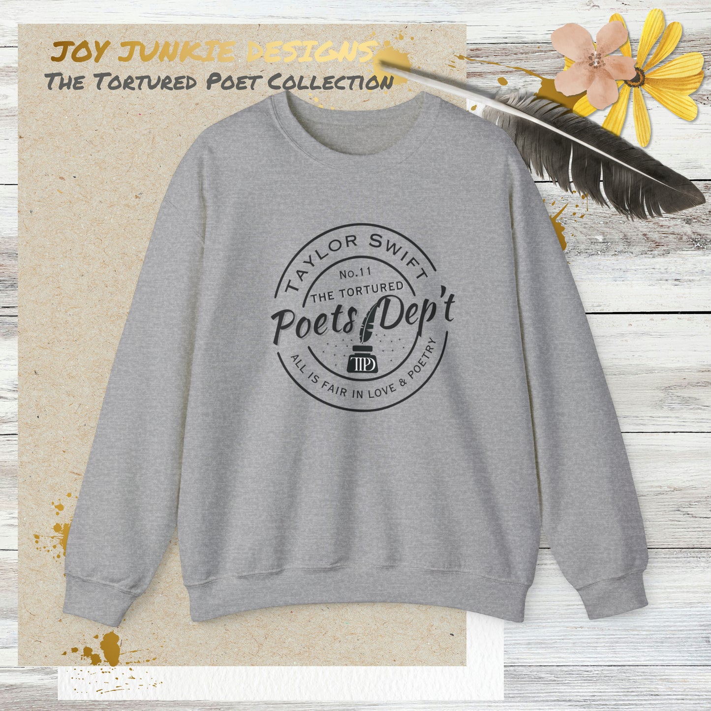 Taylor Swift - The Tortured Poets Dep't Circle Sweatshirt