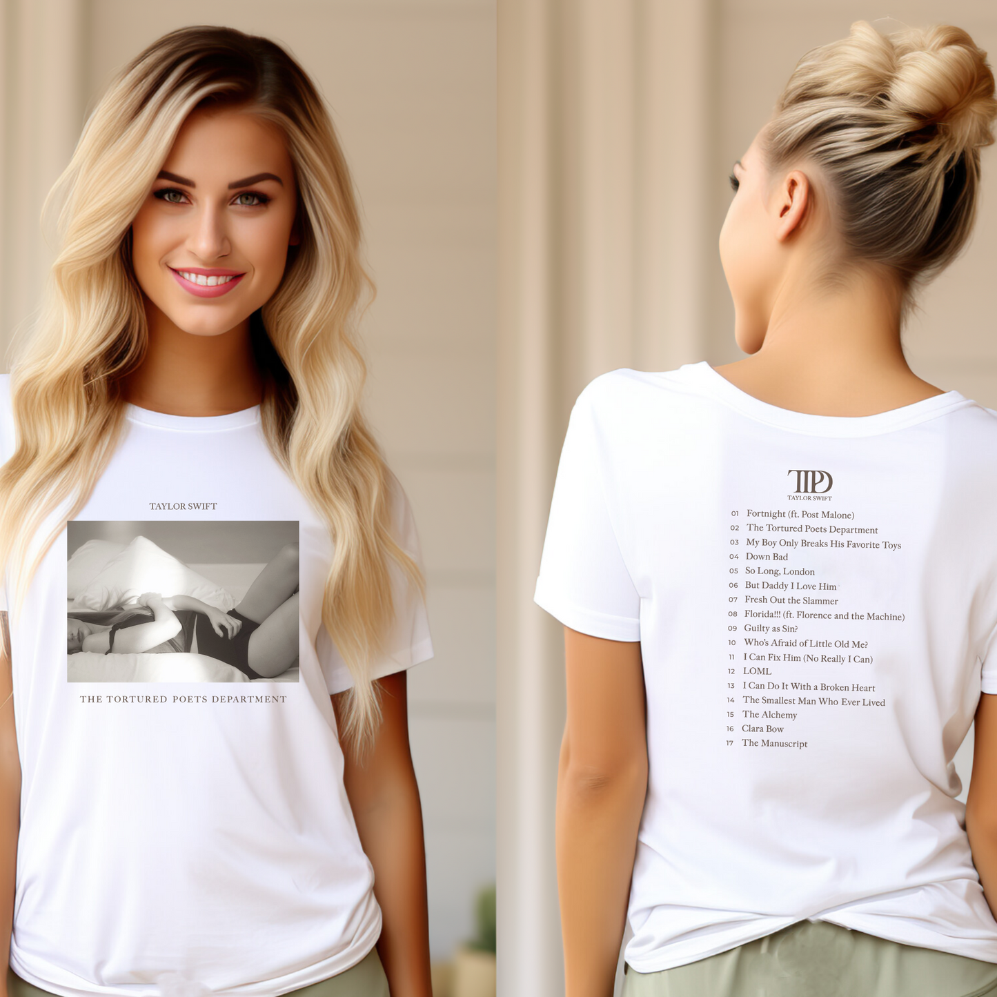 Taylor Swift - Tortured Poets Department Album Cover Tee