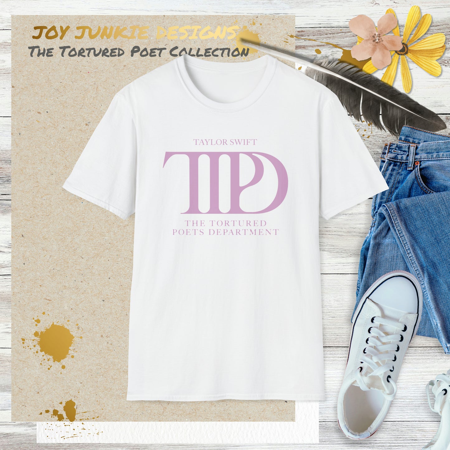 Taylor Swift - Tortured Poets Department Logo T-Shirt