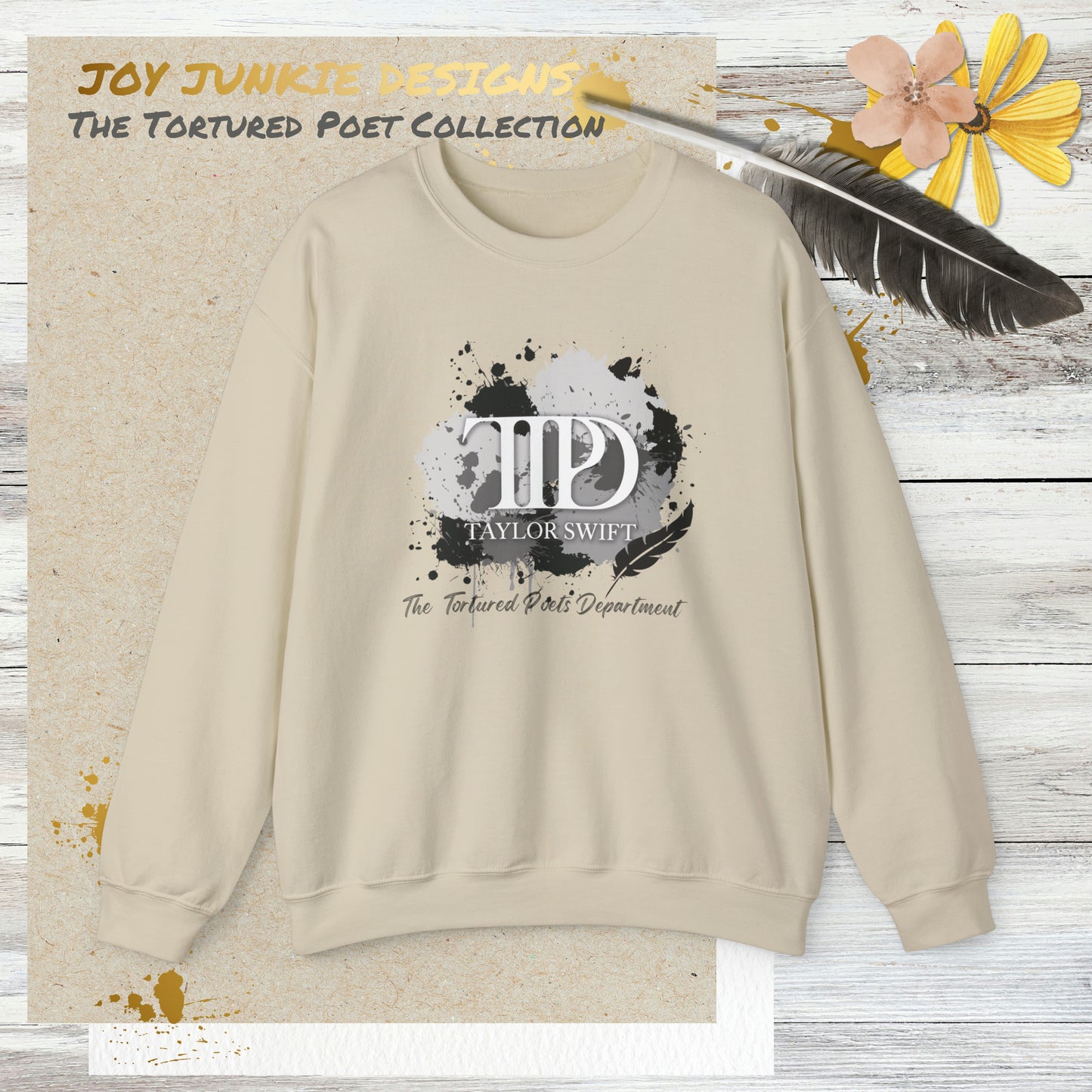 The Tortured Poets Department Ink Splotches Sweatshirt