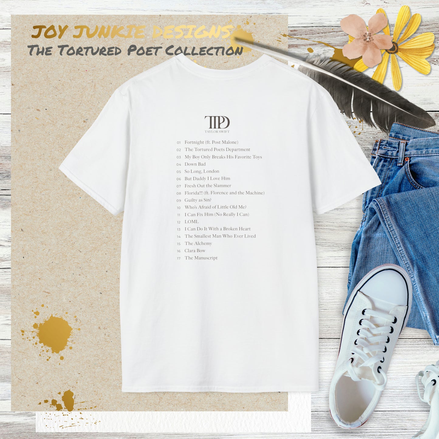 Taylor Swift - Tortured Poets Department Album Cover Tee