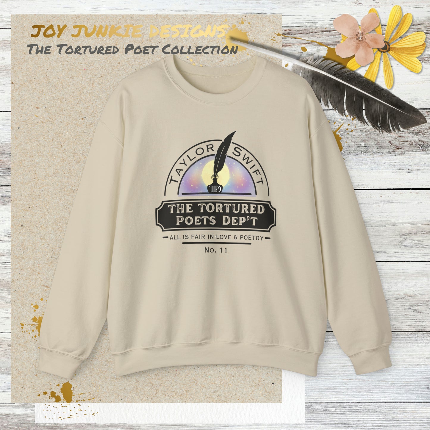 The Tortured Poets Department Colored Semi Circle Sweatshirt