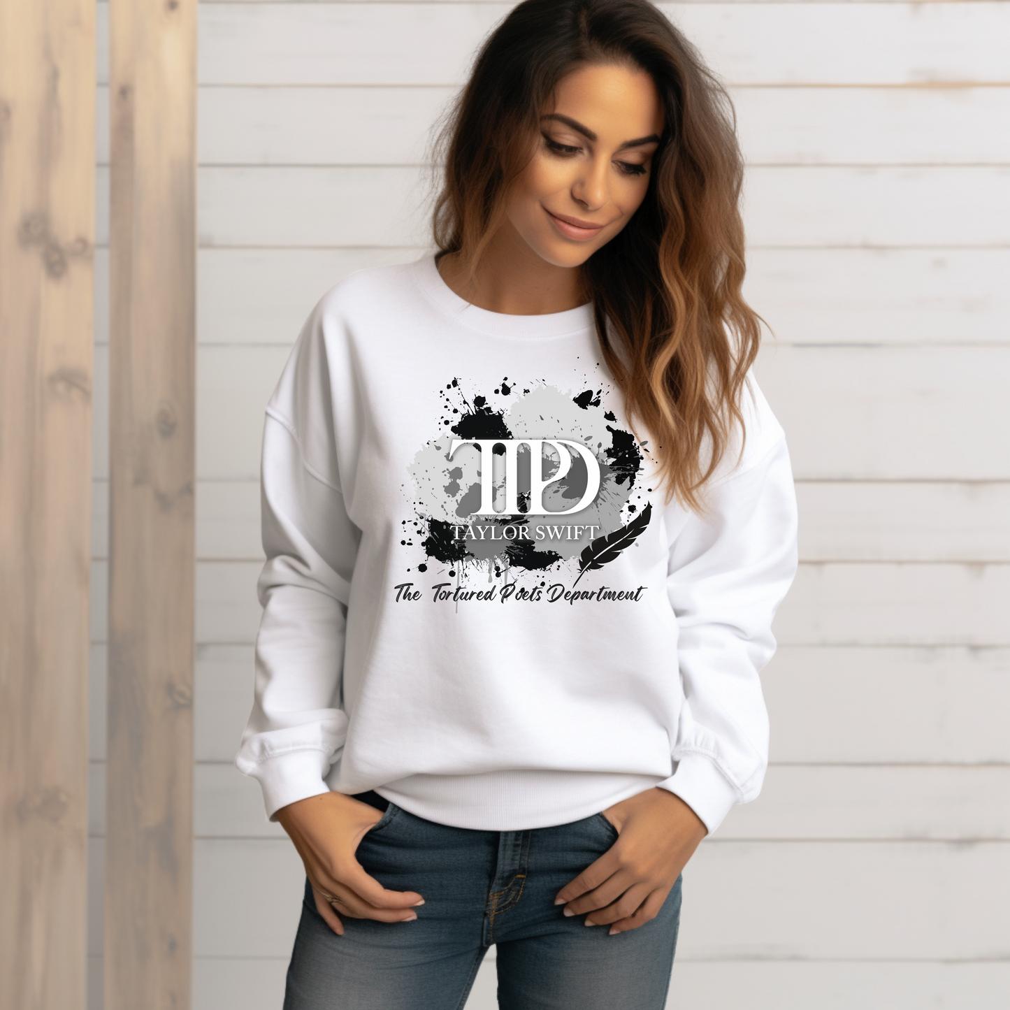 The Tortured Poets Department Ink Splotches Sweatshirt